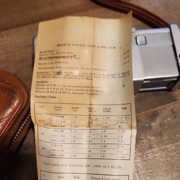 MINOLTA CHIYODA KOGAKU 16 MODEL I 16MM SUBMINIATURE CAMERA ROKKOR LENS - Picture 3 of 8